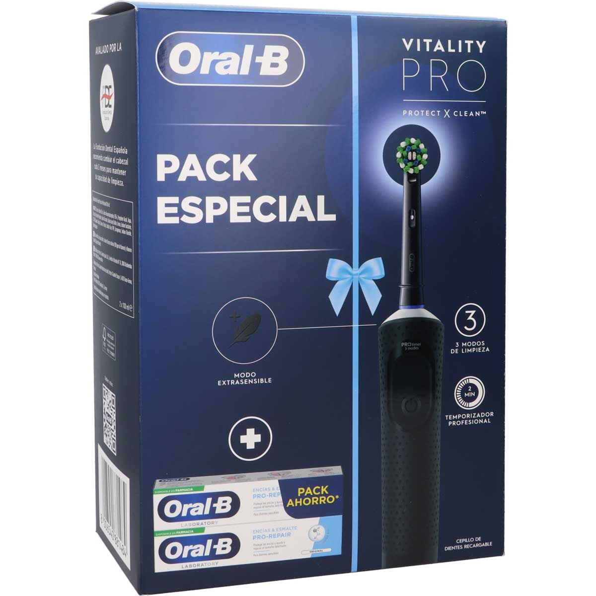 Oral-B Vitality Pro Black PACK SPÉCIAL Brosse + 2 pâtes